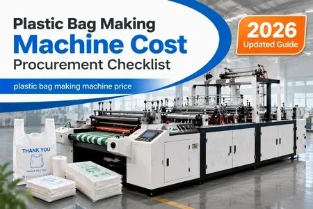 plastic bag making machine price illustration