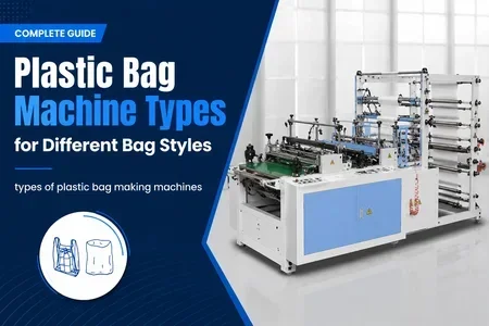 types of plastic bag making machines illustration