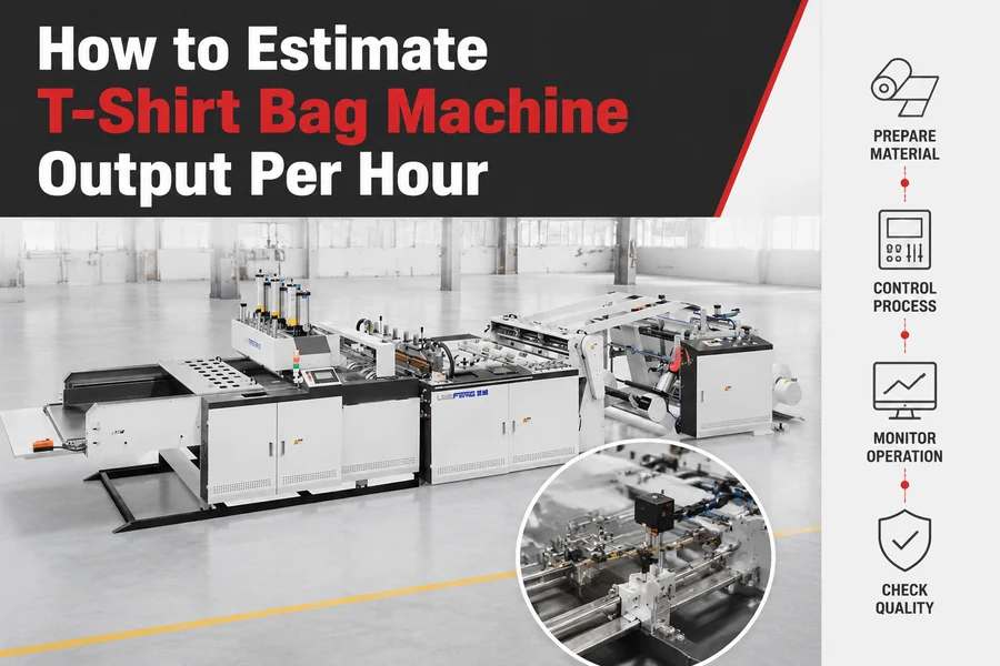 t-shirt bag machine output per hour promotional poster for How to Estimate T-Shirt Bag Machine Output Per Hour